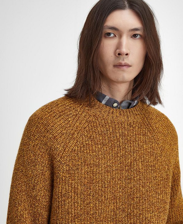 Barbour Griffiths Crew Neck Jumper Orange | BABO88681