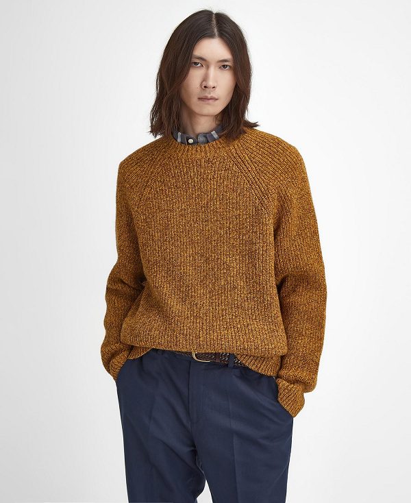 Barbour Griffiths Crew Neck Jumper Orange | BABO88681