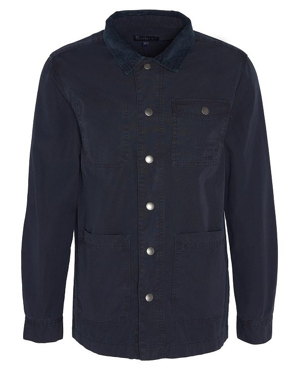 Barbour Grindle Overshirt Classic Navy | BABO87958