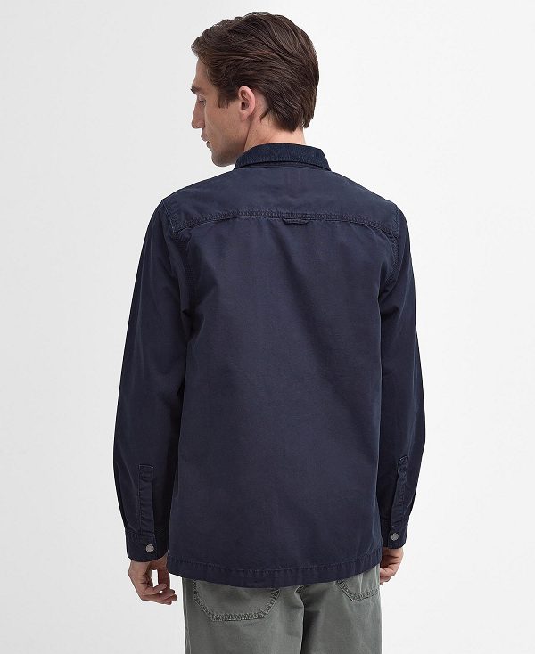 Barbour Grindle Overshirt Classic Navy | BABO87958