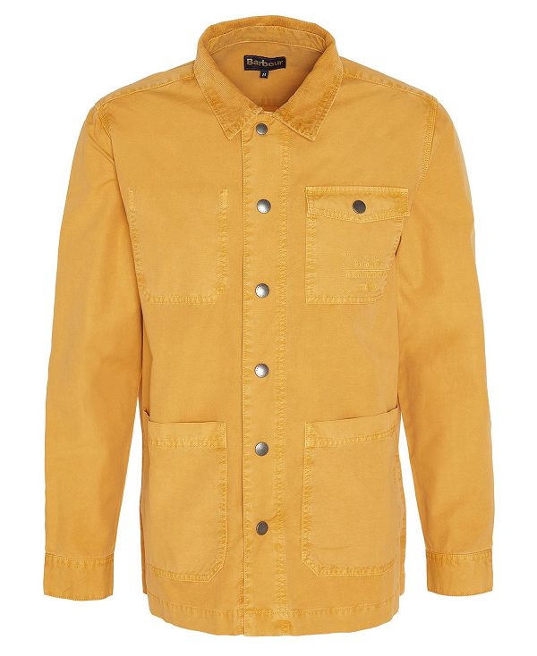 Barbour Grindle Overshirt Honey Gold | BABO87957