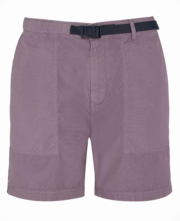 Barbour Grindle Shorts Purple Slate | BABO88777