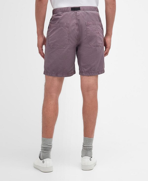 Barbour Grindle Shorts Purple Slate | BABO88777