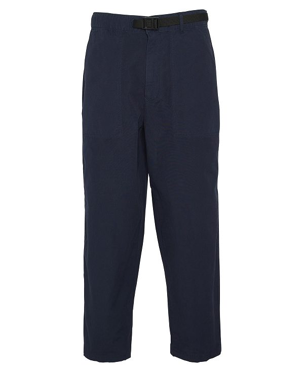 Barbour Grindle Straight-leg Trousers Classic Navy | BABO88764