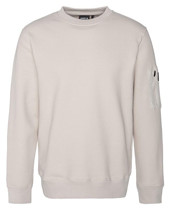 Barbour Grip Sweatshirt Mist | BABO88463