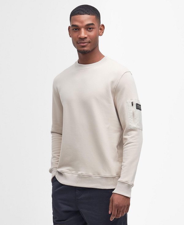 Barbour Grip Sweatshirt Mist | BABO88463