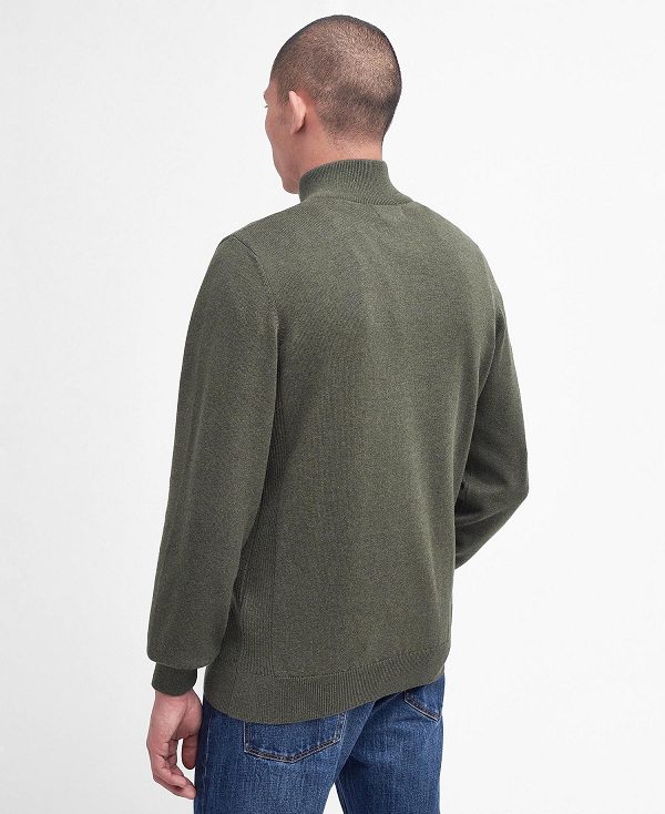 Barbour Half-zip Jumper Green | BABO88592