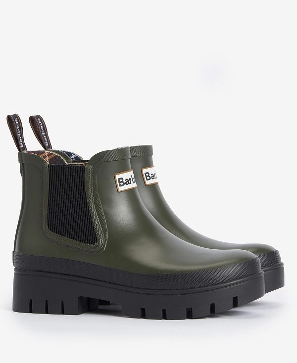 Barbour Halton Ankle Wellingtons Olive | BABO89948