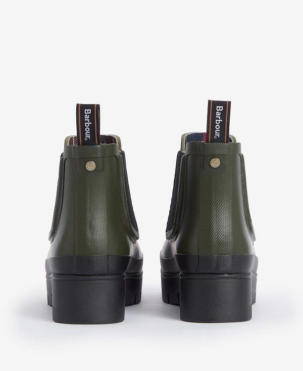 Barbour Halton Ankle Wellingtons Olive | BABO89948