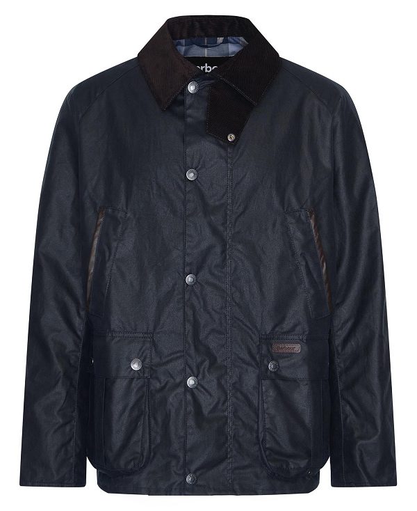 Barbour Halton Waxed Jacket Classic Navy | BABO87204