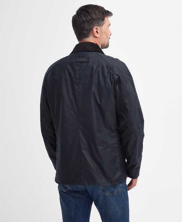 Barbour Halton Waxed Jacket Classic Navy | BABO87204