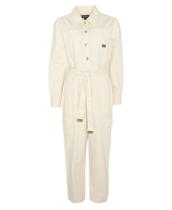 Barbour Hamilton Jumpsuit Ecru | BABO89609