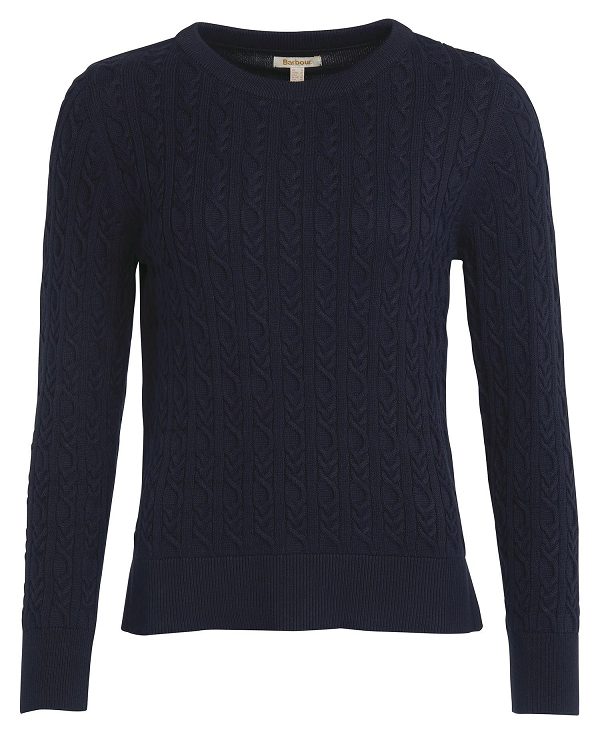 Barbour Hampton Knitted Jumper Navy | BABO89663