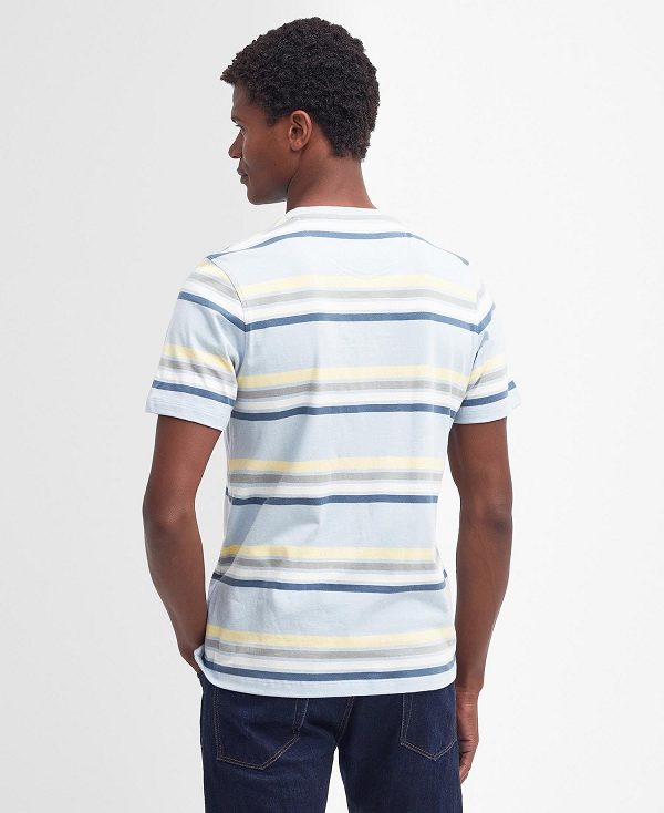 Barbour Hamstead Striped T-shirt Niagara Mist | BABO88378