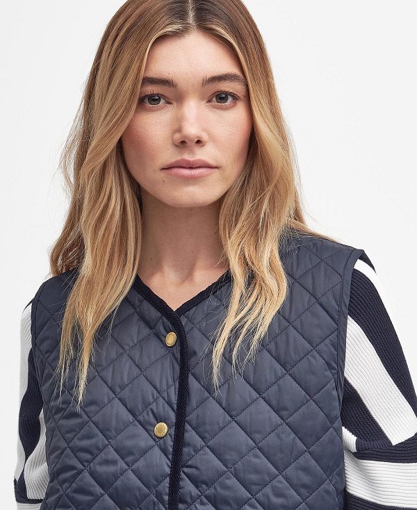 Barbour Hannah Gilet Dark Navy | BABO89451