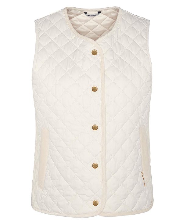 Barbour Hannah Gilet White | BABO89452