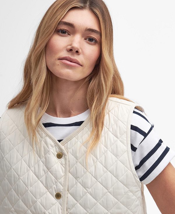 Barbour Hannah Gilet White | BABO89452