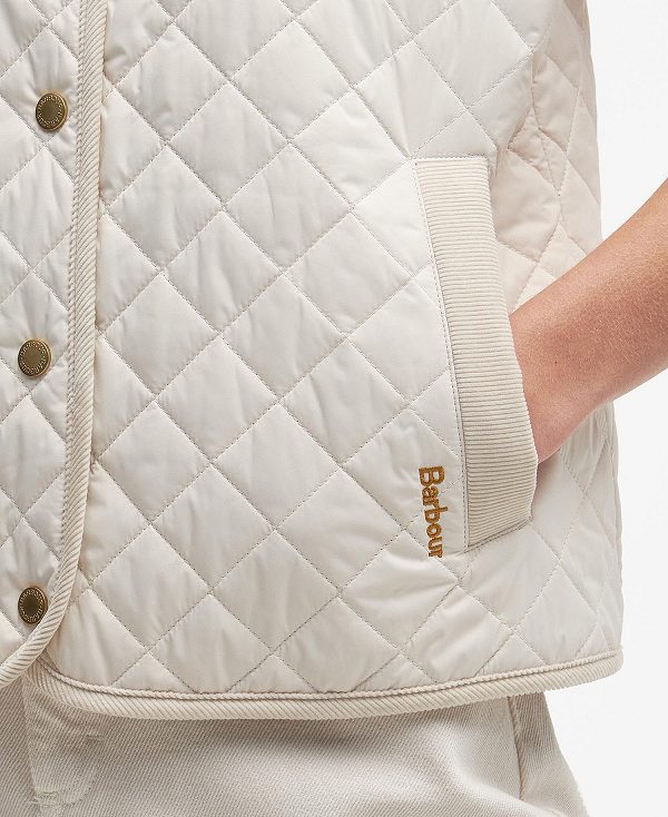 Barbour Hannah Gilet White | BABO89452