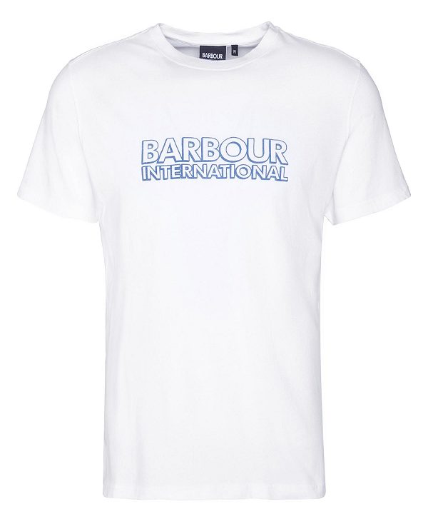 Barbour Hardy Graphic T-shirt Bright White | BABO88335