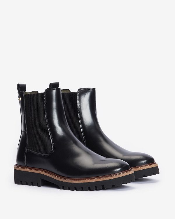 Barbour Harmby Chelsea Boots Black | BABO89865