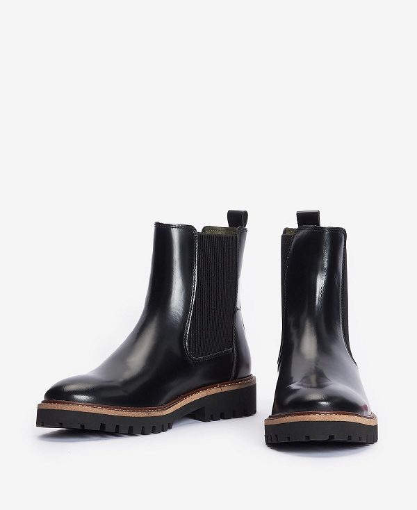 Barbour Harmby Chelsea Boots Black | BABO89865