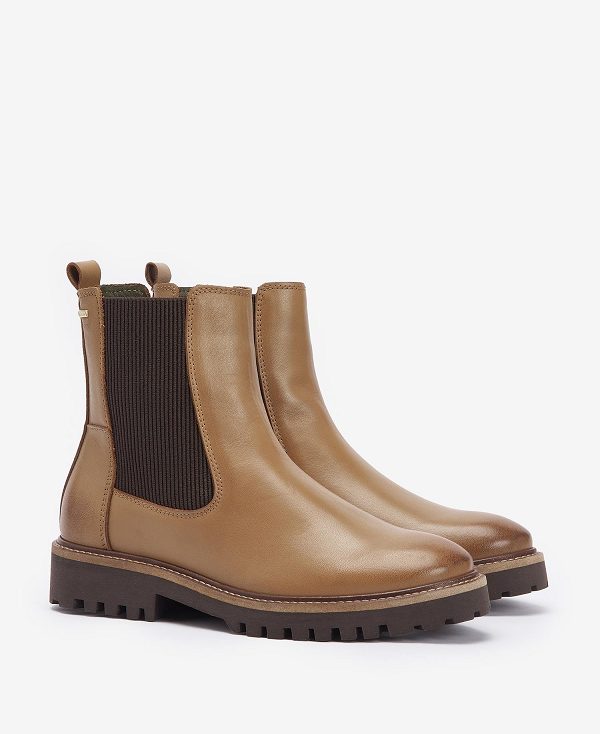 Barbour Harmby Chelsea Boots Chestnut | BABO89878