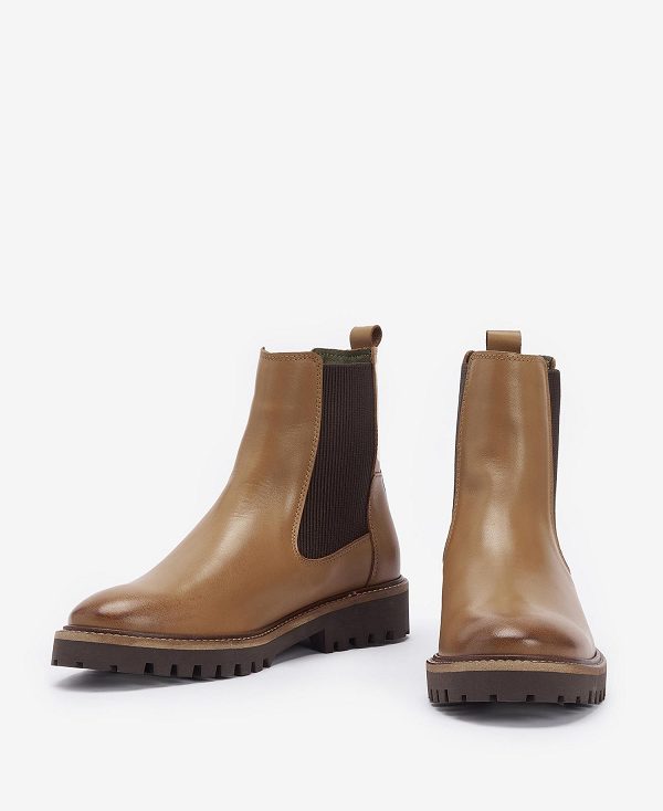 Barbour Harmby Chelsea Boots Chestnut | BABO89878