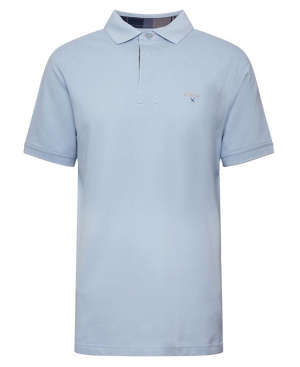 Barbour Hart Polo Shirt Blue Fog | BABO88113