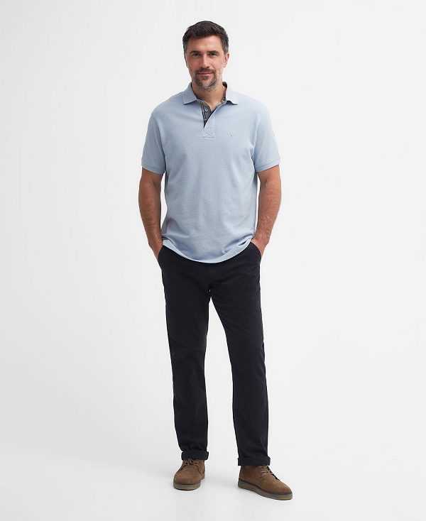 Barbour Hart Polo Shirt Blue Fog | BABO88113