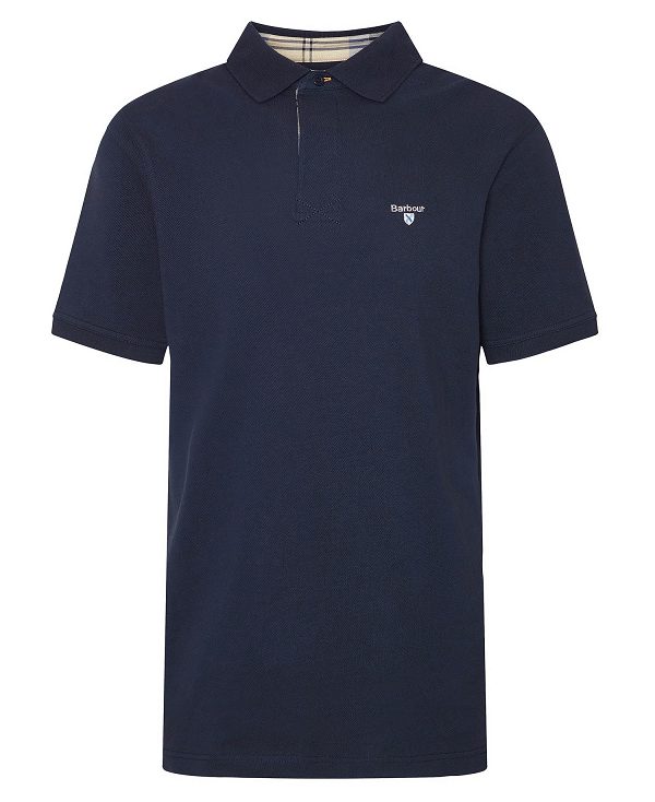 Barbour Hart Polo Shirt Classic Navy | BABO88112