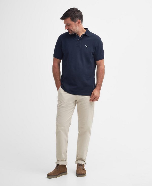 Barbour Hart Polo Shirt Classic Navy | BABO88112