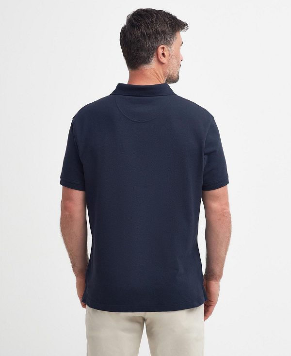 Barbour Hart Polo Shirt Classic Navy | BABO88112