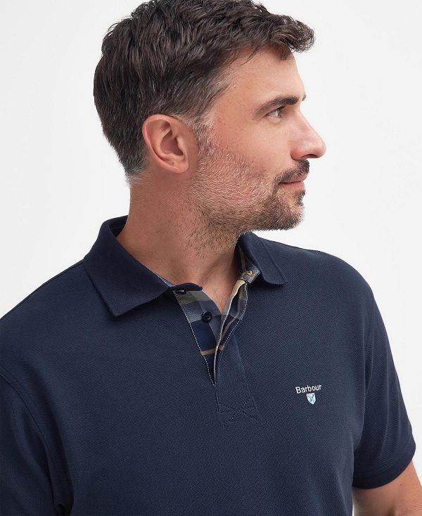 Barbour Hart Polo Shirt Classic Navy | BABO88112