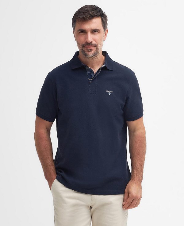 Barbour Hart Polo Shirt Classic Navy | BABO88112