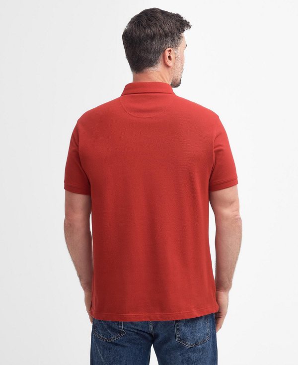 Barbour Hart Polo Shirt Crimson | BABO88146