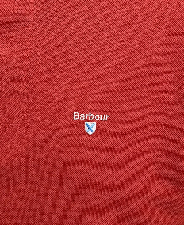 Barbour Hart Polo Shirt Crimson | BABO88146