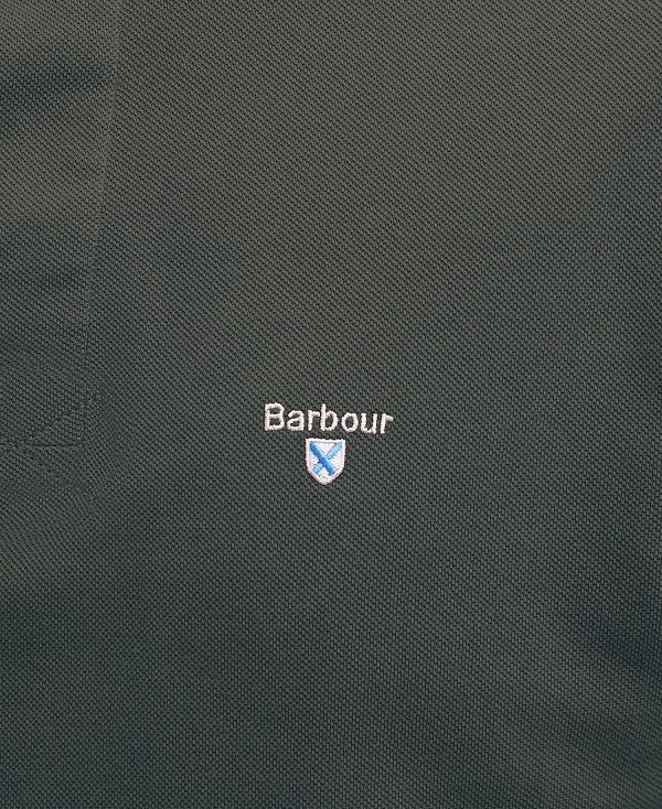 Barbour Hart Polo Shirt Dark Olive | BABO88111