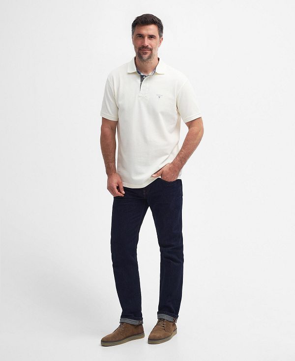 Barbour Hart Polo Shirt Whisper White | BABO88110