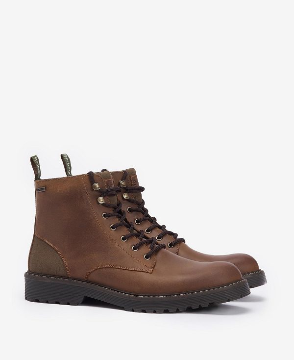 Barbour Harvey Derby Boots Brown | BABO88877