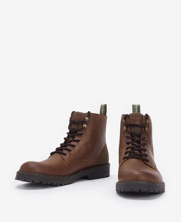 Barbour Harvey Derby Boots Brown | BABO88877