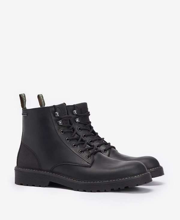 Barbour Harvey Derby Boots Classic Black | BABO88853