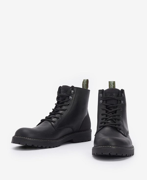 Barbour Harvey Derby Boots Classic Black | BABO88853