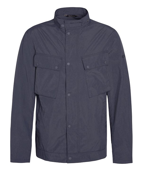 Barbour Hayledon Biker Jacket Dark Navy | BABO87495