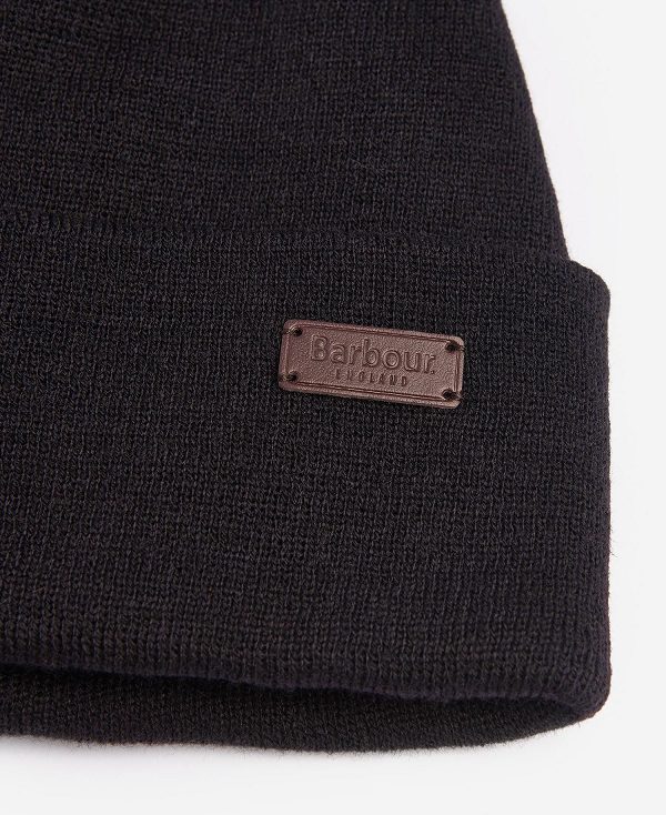 Barbour Healey Beanie Classic Black | BABO89063