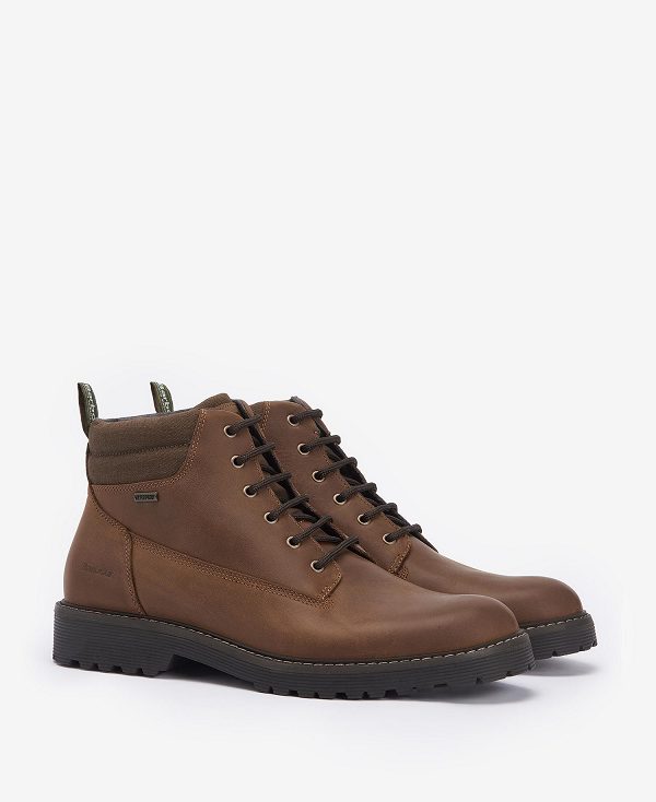 Barbour Hector Derby Boots Teak | BABO88870