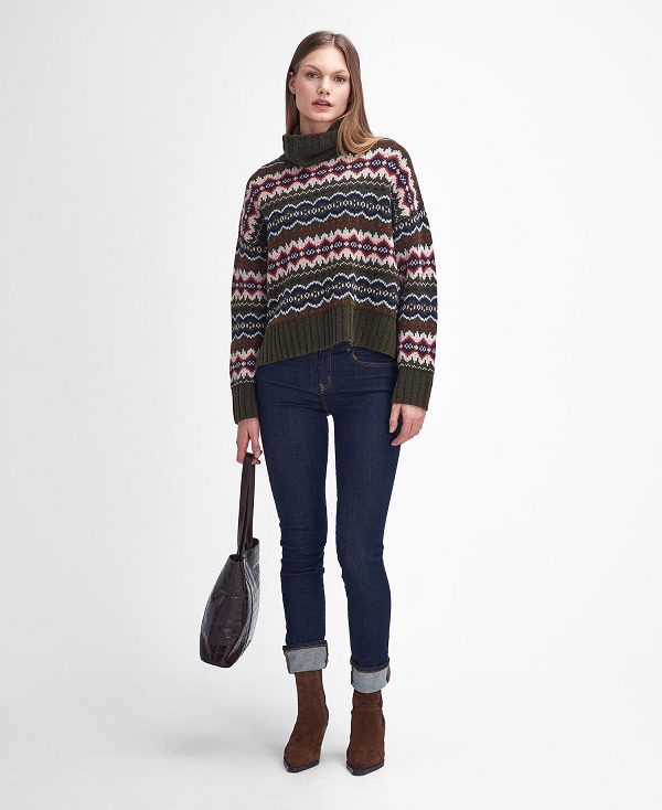 Barbour Helen Fair Isle Roll-neck Jumper Multi | BABO89722