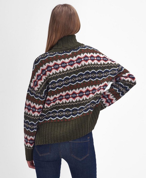 Barbour Helen Fair Isle Roll-neck Jumper Multi | BABO89722