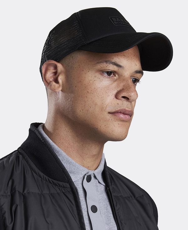 Barbour Heli Trucker Cap Black | BABO89004