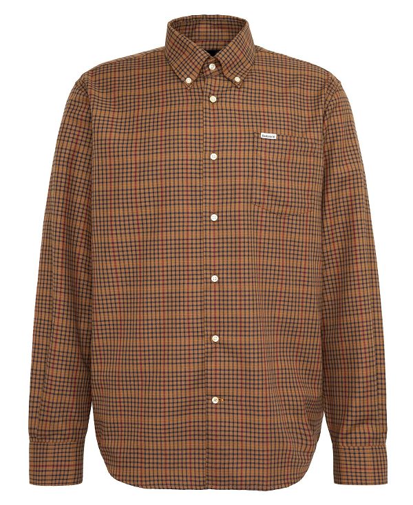 Barbour Henderson Thermo Weave Long-sleeved Shirt Beige | BABO87904