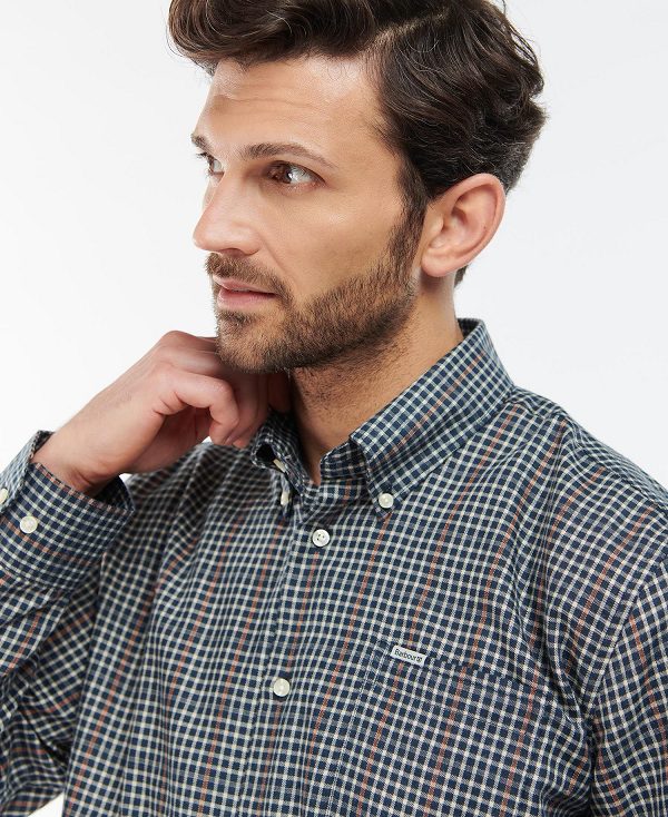 Barbour Henderson Thermo Weave Shirt Ecru Marl | BABO87906